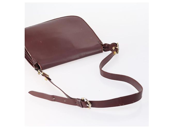 Cartier Borsa a Spalla Must Line in Pelle 4 Set Bordeaux Auth ki6207 Bordò - vista 4