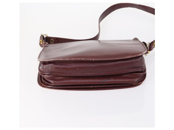 Cartier Borsa a Spalla Must Line in Pelle 4 Set Bordeaux Auth ki6207 Bordò - vista 6