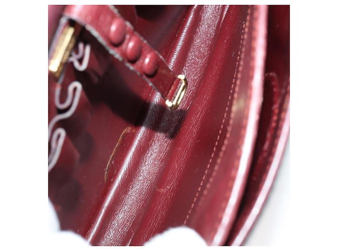 Cartier Borsa a Spalla Must Line in Pelle 4 Set Bordeaux Auth ki6207 Bordò - vista 7