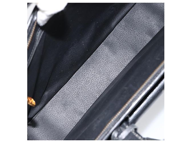 Céline Borsa a mano CELINE in pelle nera e oro Auth 154528 Nero D'oro - vista 11