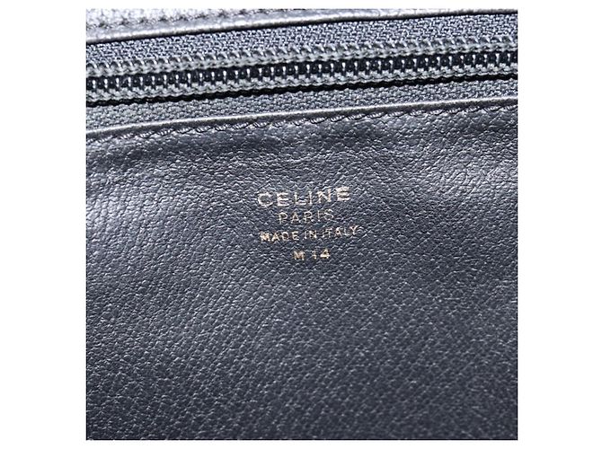 Céline Borsa a mano CELINE in pelle nera e oro Auth 154528 Nero D'oro - vista 12