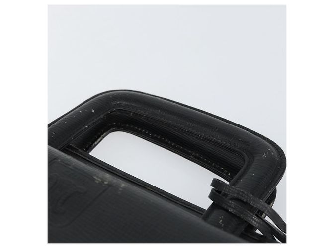 Céline Borsa a mano CELINE in pelle nera e oro Auth 154528 Nero D'oro - vista 14