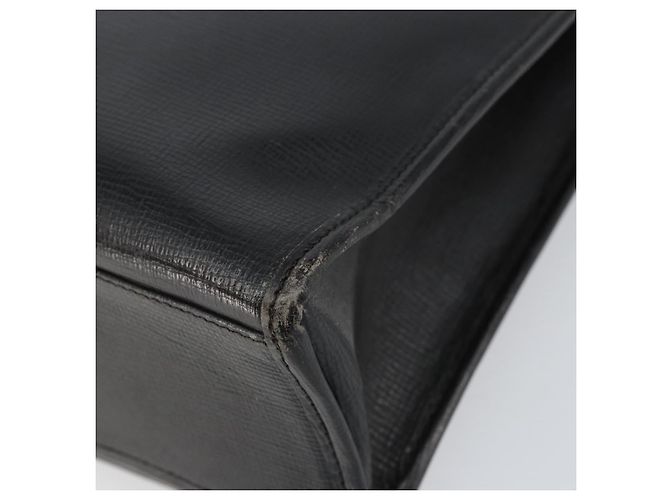 Céline Borsa a mano CELINE in pelle nera e oro Auth 154528 Nero D'oro - vista 16