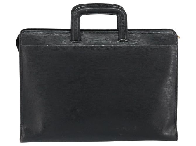 Céline Borsa a mano CELINE in pelle nera e oro Auth 154528 Nero D'oro - vista 2