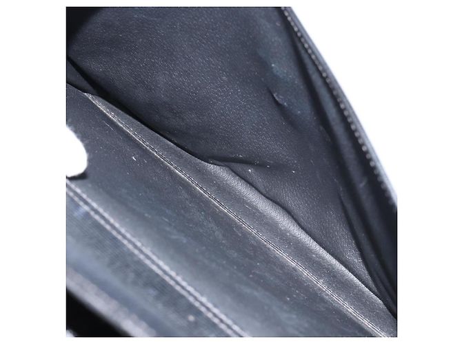 Céline Borsa a mano CELINE in pelle nera e oro Auth 154528 Nero D'oro - vista 23