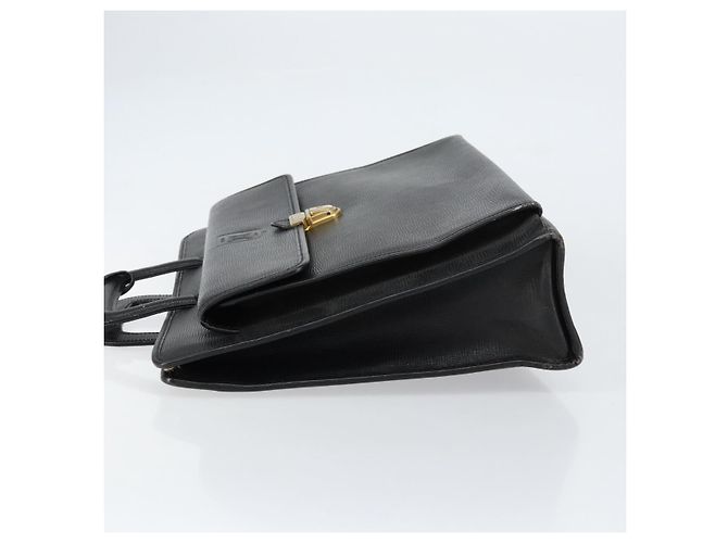 Céline Borsa a mano CELINE in pelle nera e oro Auth 154528 Nero D'oro - vista 4