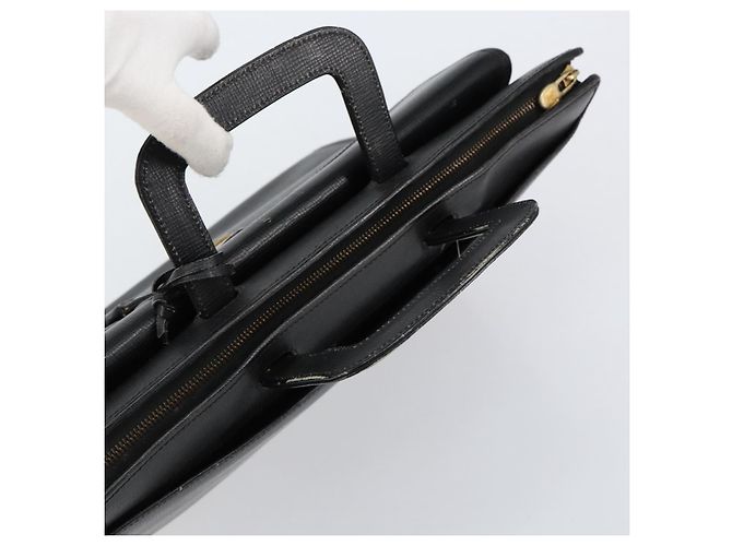 Céline Borsa a mano CELINE in pelle nera e oro Auth 154528 Nero D'oro - vista 6