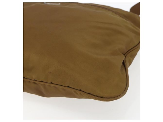 Bolso de Hombro PRADA de Nailon Marrón Plata Auténtico 151496 Castaño - vista 15