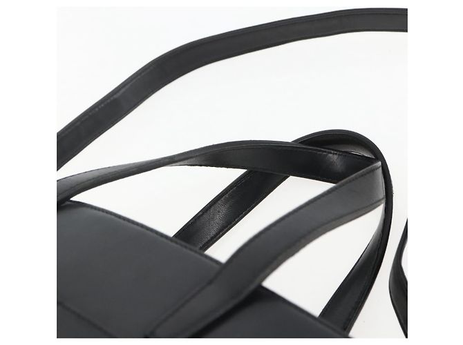 Borsa LOEWE in pelle 2 in 1 nera argento autentica 151766 Nero - vista 14
