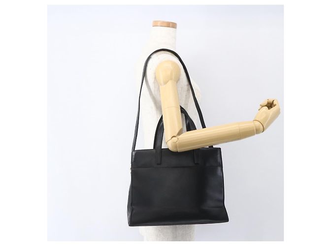 Borsa LOEWE in pelle 2 in 1 nera argento autentica 151766 Nero - vista 27