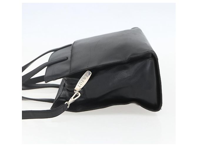 Borsa LOEWE in pelle 2 in 1 nera argento autentica 151766 Nero - vista 3