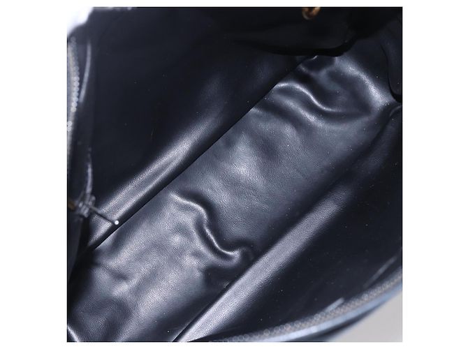 BALLY Ketten-Schultertasche Leder Schwarz Gold Auth 154725 Golden - Ansicht 11