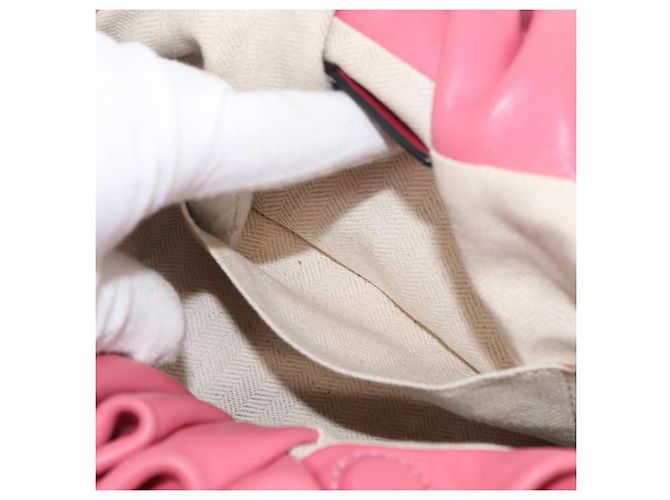Borsa a mano LOEWE Bounce in pelle 2 in 1 Rosa Oro Auth 156019 D'oro - vista 22