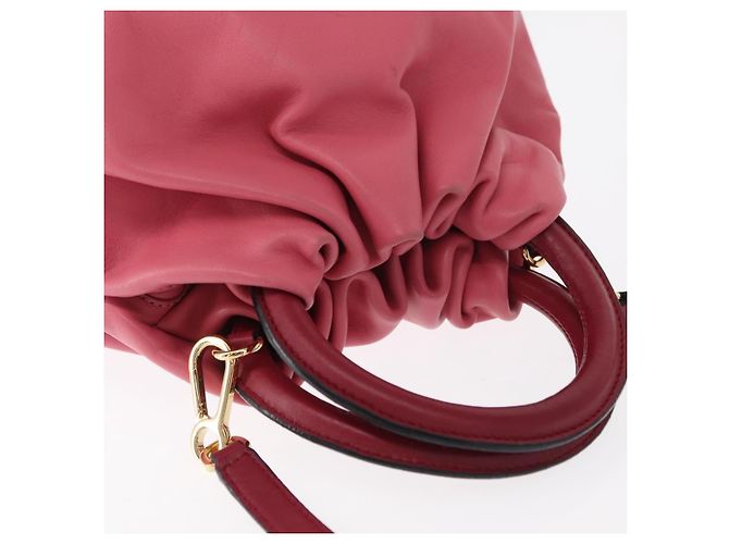 Borsa a mano LOEWE Bounce in pelle 2 in 1 Rosa Oro Auth 156019 D'oro - vista 6