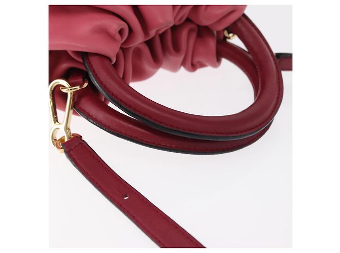 Borsa a mano LOEWE Bounce in pelle 2 in 1 Rosa Oro Auth 156019 D'oro - vista 7