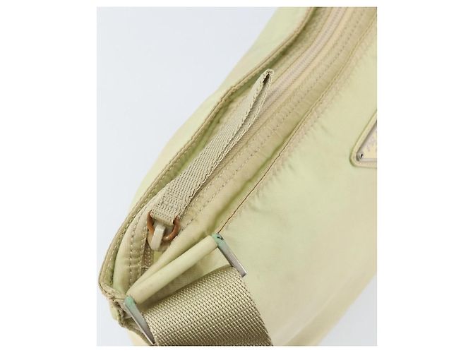 PRADA Schultertasche Nylon Elfenbein Silber Authentisch ar13843 Roh - Ansicht 10