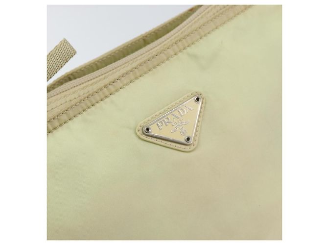 PRADA Schultertasche Nylon Elfenbein Silber Authentisch ar13843 Roh - Ansicht 17