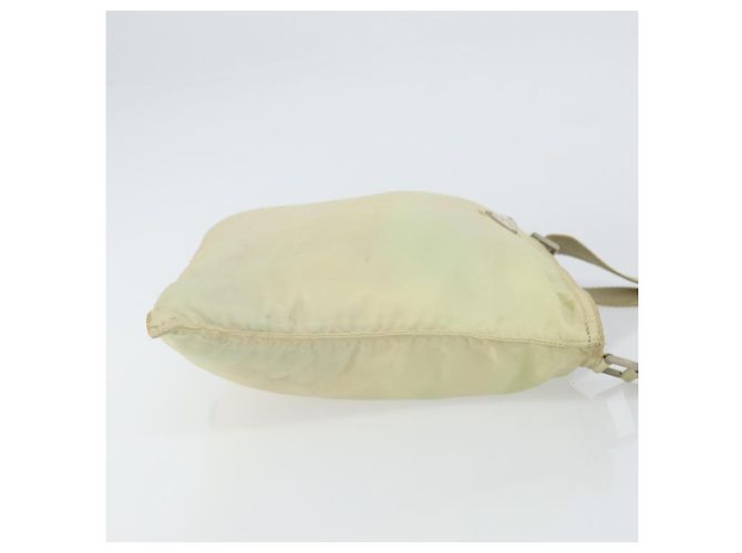 PRADA Schultertasche Nylon Elfenbein Silber Authentisch ar13843 Roh - Ansicht 3