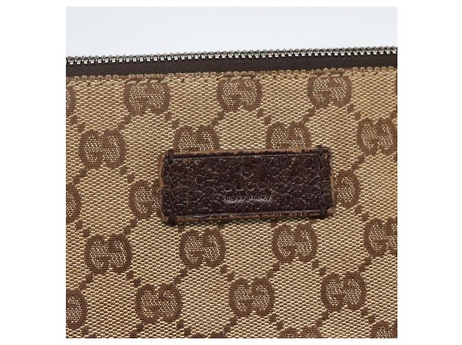 Borsa a Spalla GG Canvas Gucci Beige Argento 110054 Auth 151560 - vista 17