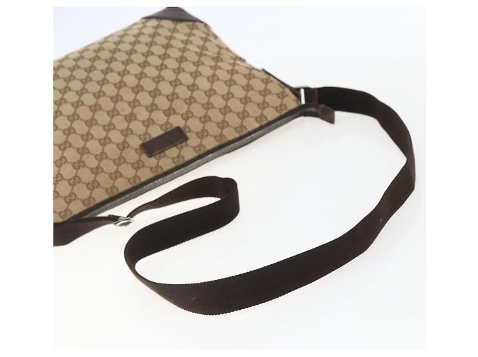 Borsa a Spalla GG Canvas Gucci Beige Argento 110054 Auth 151560 - vista 7