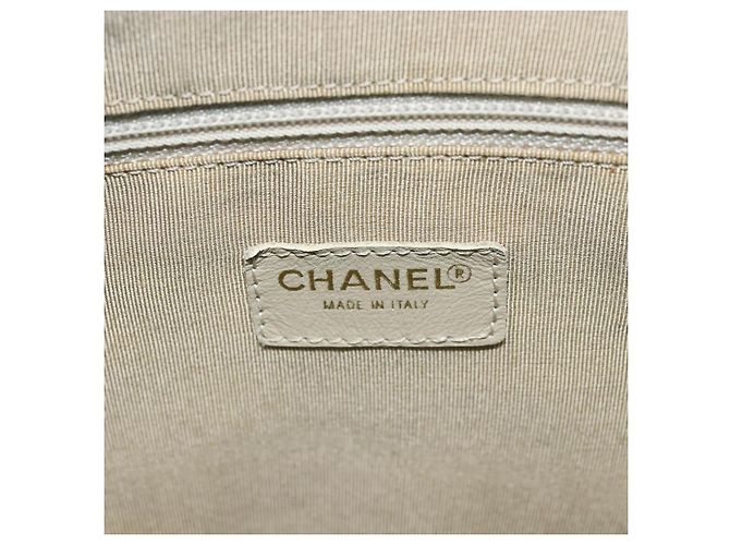Bolsa Tote CHANEL Esmalte Multicolorido Ouro CC Auth BA8262 Multicor Dourado - vista 18
