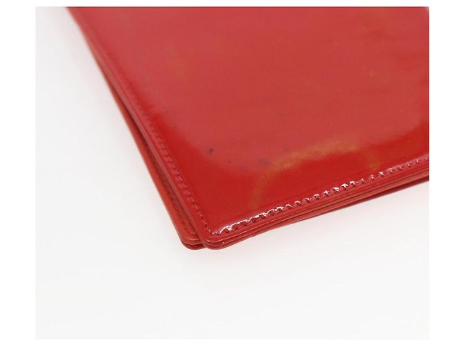 CHANEL Tarjetero Esmalte Rojo CC Auth bs31726 Roja - vista 16