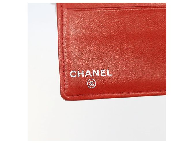 CHANEL Tarjetero Esmalte Rojo CC Auth bs31726 Roja - vista 18