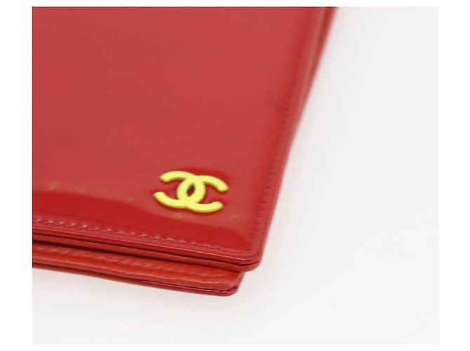 CHANEL Tarjetero Esmalte Rojo CC Auth bs31726 Roja - vista 7