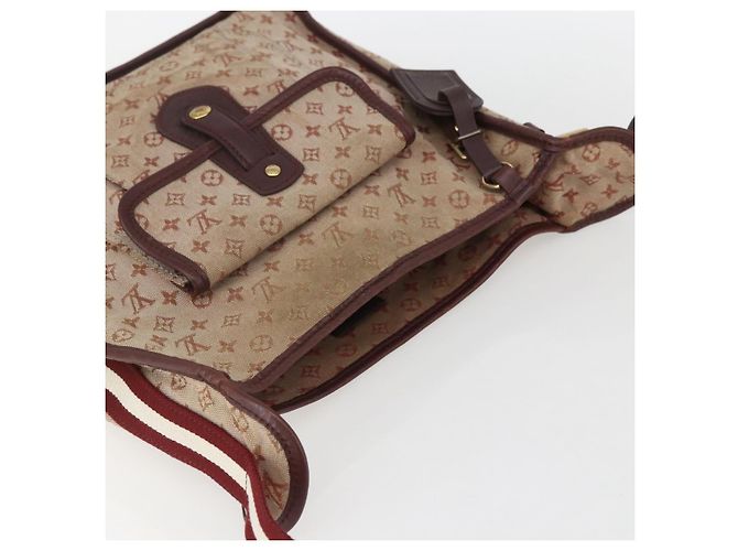 LOUIS VUITTON Mini Besace Monogram Mary Kate Borsa a Spalla Rossa M92321 Auth 155914 Rosso - vista 6