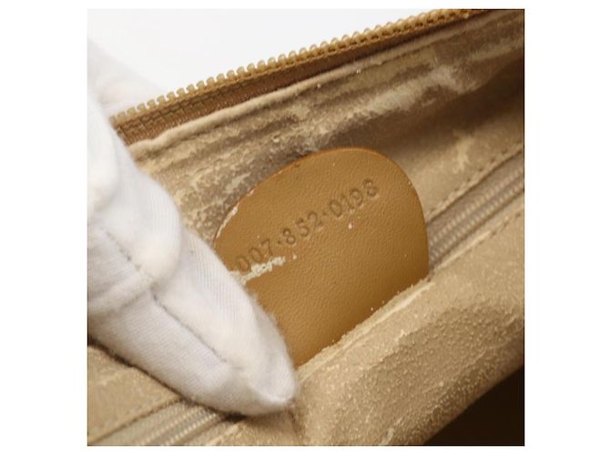 Borsa a Spalla GUCCI Camoscio Oro Beige Auth 156886 D'oro - vista 12
