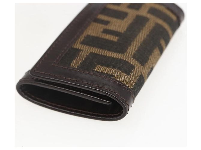 FENDI Zucca Canvas Key Case Brown Black Auth am9981V - view 7