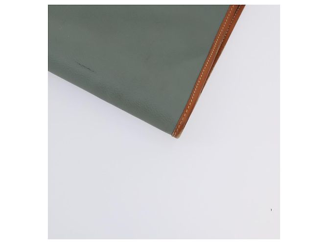 Capa de roupa em couro Valentino verde e dourado Auth bs31394 - vista 14