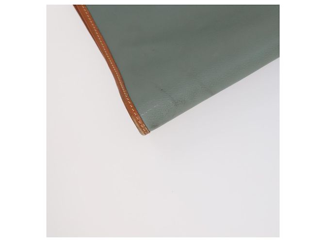 Capa de roupa em couro Valentino verde e dourado Auth bs31394 - vista 15