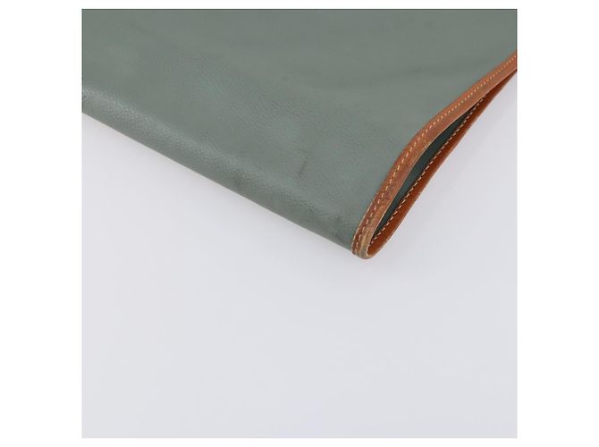Capa de roupa em couro Valentino verde e dourado Auth bs31394 - vista 16