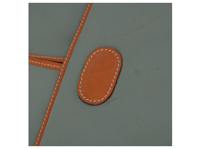 Capa de roupa em couro Valentino verde e dourado Auth bs31394 - vista 18