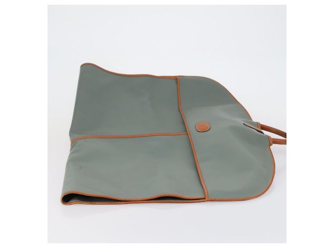Capa de roupa em couro Valentino verde e dourado Auth bs31394 - vista 3
