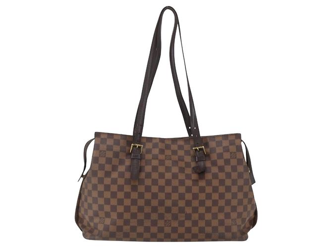 LOUIS VUITTON Borsa Tote Chelsea Damier Ebene N51119 LV Auth BA8579 - vista 13