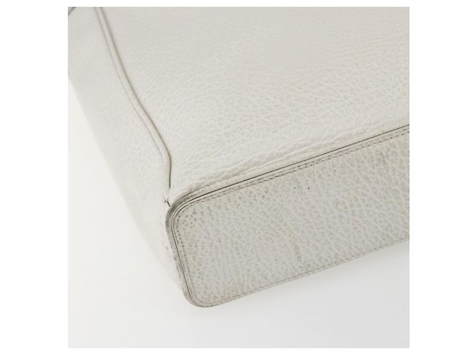 Autre Marque Borsa a mano 5AC in pelle 2 in 1 Maison Margiela Bianco Argento Auth 154753 - vista 10