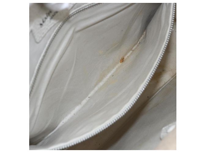 Autre Marque Borsa a mano 5AC in pelle 2 in 1 Maison Margiela Bianco Argento Auth 154753 - vista 22