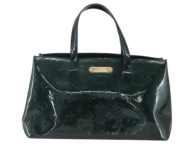 LOUIS VUITTON Borsa Wilshire PM Monogram Vernis Blu Infini M91451 LV Auth 155900 - vista 13