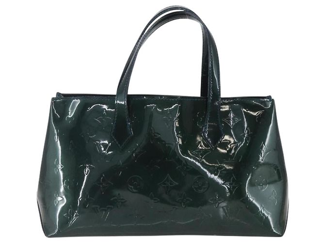 LOUIS VUITTON Borsa Wilshire PM Monogram Vernis Blu Infini M91451 LV Auth 155900 - vista 2