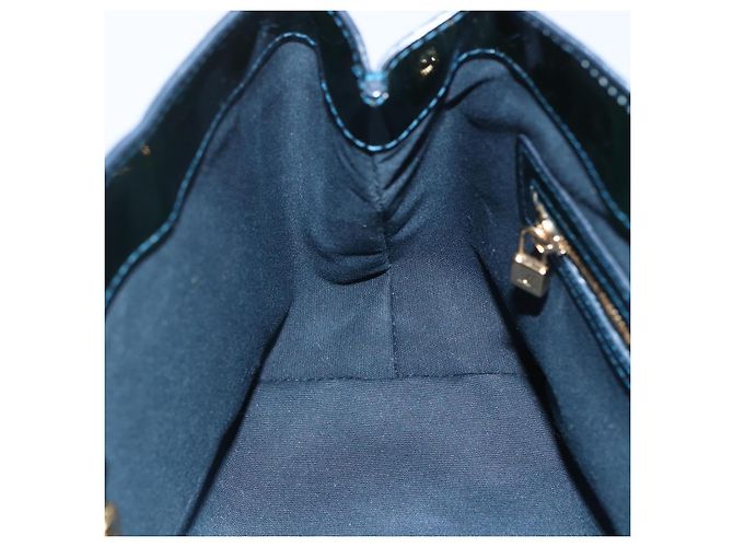 LOUIS VUITTON Borsa Wilshire PM Monogram Vernis Blu Infini M91451 LV Auth 155900 - vista 20