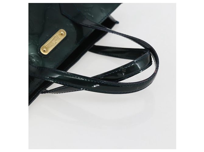 LOUIS VUITTON Borsa Wilshire PM Monogram Vernis Blu Infini M91451 LV Auth 155900 - vista 7