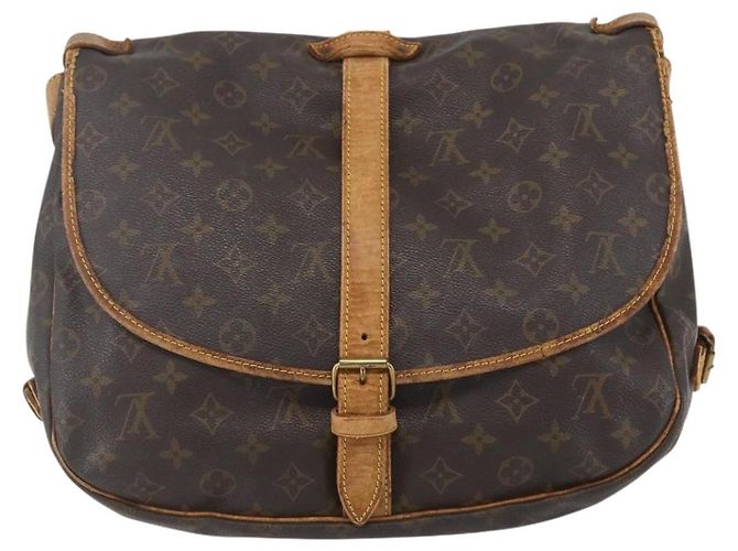 LOUIS VUITTON Borsa a Spalla Monogram Saumur 35 M42254 LV Auth ka706 Monogramma - vista 13