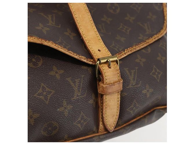 LOUIS VUITTON Borsa a Spalla Monogram Saumur 35 M42254 LV Auth ka706 Monogramma - vista 18