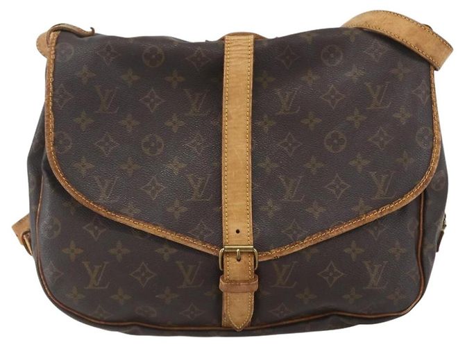 LOUIS VUITTON Borsa a Spalla Monogram Saumur 35 M42254 LV Auth ka706 Monogramma - vista 2