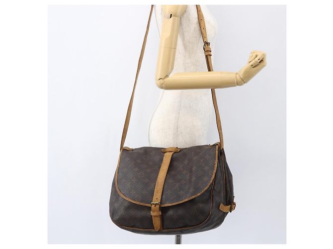 LOUIS VUITTON Borsa a Spalla Monogram Saumur 35 M42254 LV Auth ka706 Monogramma - vista 25