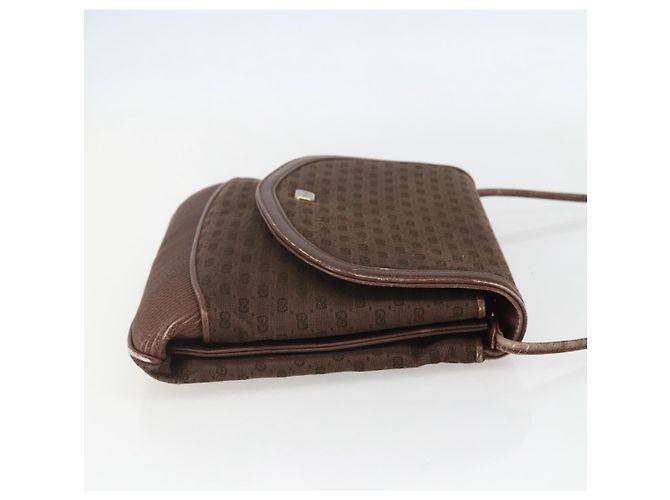 Borsa a Spalla Micro GG in Tela Gucci Marrone Oro Auth 156939 D'oro - vista 4