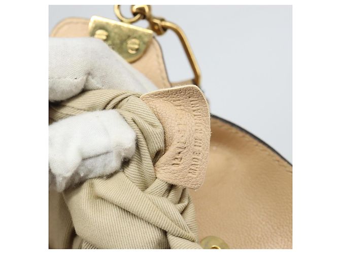 Chloé Borsa Tote in Pelle Beige Oro Auth bs31516 D'oro - vista 12