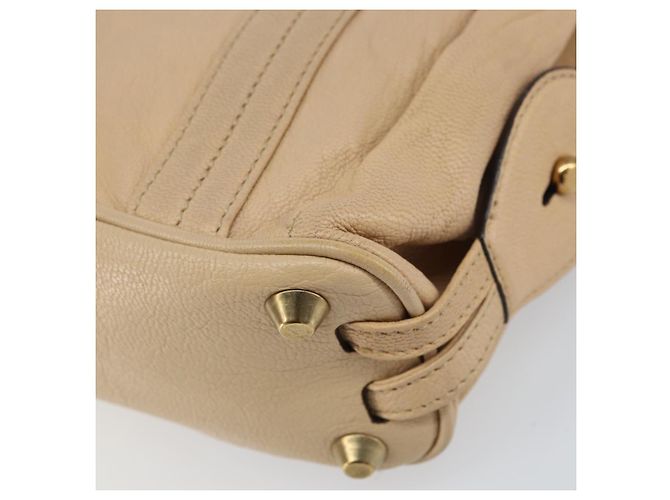Chloé Borsa Tote in Pelle Beige Oro Auth bs31516 D'oro - vista 15